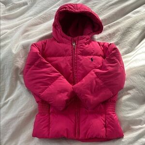 Ralph Lauren Blue Label Pink Puffer Jacket